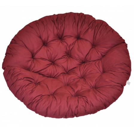 Poduška na kreslo papasan 110 cm vínový keper