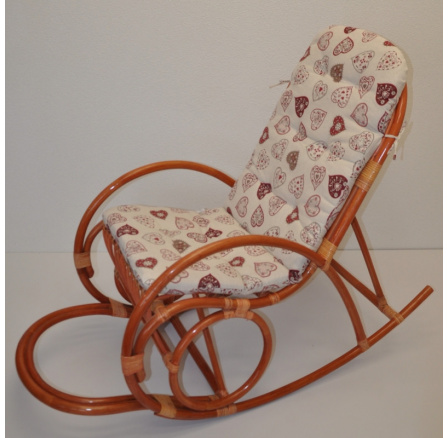 Vankúš UNI pre hojdacie kreslo s motívom červeného srdca