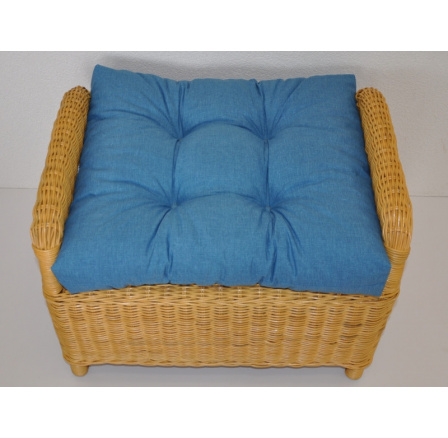 Vankúš na ratanovú stoličku Ucho - tyrkysová látka