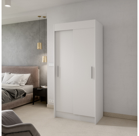 Posuvná skriňa KARIEN 100 Biela+Biela