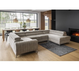 Rohová sedacia súprava v tvare U LOUIS, Marte 20 Pravá