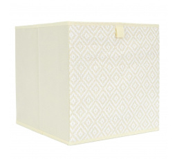 Krabica do regálu 30x30cm Braid béžová