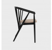 Stolička CALIDO Čierna 55x58x78 cm 739316