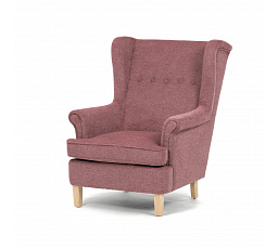 Kreslo ušiak, ružová látka, AK-388 PINK2