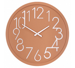 Hodiny nástěnné - pr. 60 cm, MDF, krémové