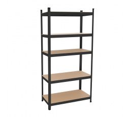 Skladový regál čierny R6-FXJG 5P