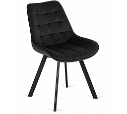 Stolička RICK Čierna Zamatová