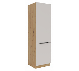 Kuchyňská skříň pro vestavnou lednici SOLEA - 60 LO-210 2F, Dub Artisan/Kašmír