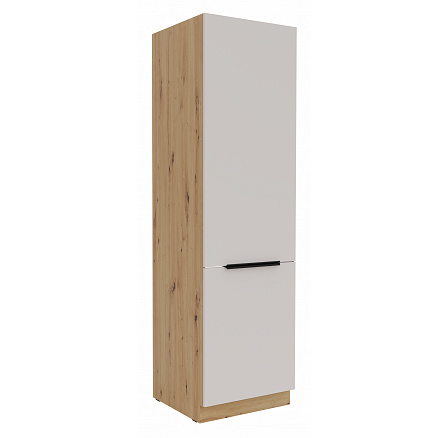 Kuchyňská skříň pro vestavnou lednici SOLEA - 60 LO-210 2F, Dub Artisan/Kašmír Kuchyňská skříň pro vestavnou lednici SOLEA - 60 LO-210 2F, Dub Artisan/Kašmír
