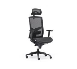 Kancelárske kreslo Game Boss IV čierne s podrúčkami s 3D opierkou hlavy