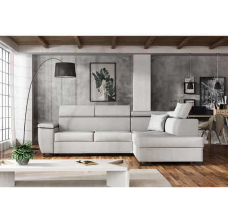 Rohová sedacia súprava Wiliam P sv.sivá