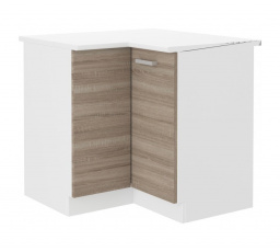 Kuchynská skrinka Dalton 89x89 1F-ZB biela/dub sonoma truffle