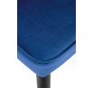 Jedálenská stolička K446, tmavomodrý zamat