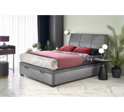 Posteľ s úložným priestorom CONTINENTAL 2, Sivý Velvet
