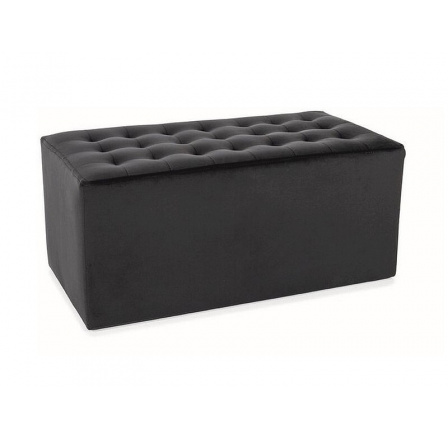 POUFFE LORI 2 VELVET BLACK BLUVEL 19