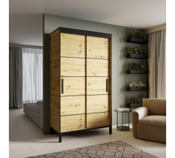 Posuvná skriňa BELL 120 Artisan+Čierna