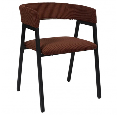 Stolička Scott terakota/čierny menčester