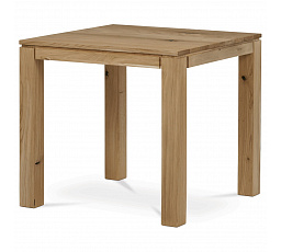 Jedálenský stôl 80x80x75 cm, dubový masív, povrchová úprava olejom