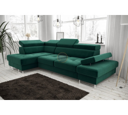 Rohová sedacia súprava GALAXY MINI 170x280 - zelená, ľavá
