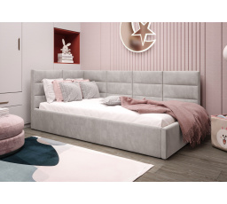 Posteľ ZAZU - béžová - T06, Ľavá strana