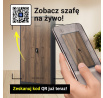 Kovová policová skriňa uzamykateľná - JAN, Antracit/Orech