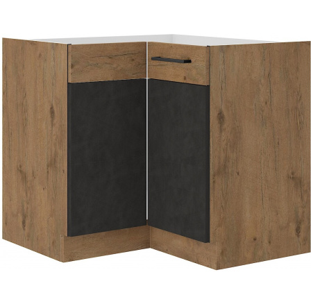 Dolní rohová skřínka VEGAS - 90 x 90 ND 2F BB, Dub Lancelot / Matera Dolní rohová skřínka VEGAS - 90 x 90 ND 2F BB, Dub Lancelot / Matera