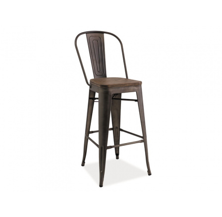 Barová stolička LOFT H-1 orech
