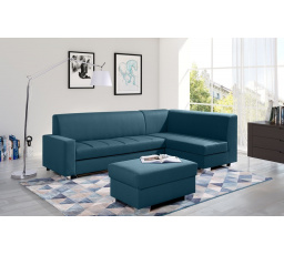 Rohová sedacia súprava MIX s taburetom, Malmo 81, Pravá