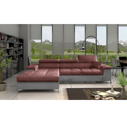 Rohová sedacia súprava RICARDO, Monolit 63/Monolit 84, ľavá