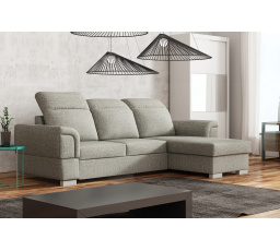 Rohová sedacia súprava Cabot UNI sivá