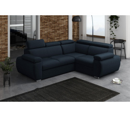 Rohová sedacia súprava Bodie P - modro/čierna