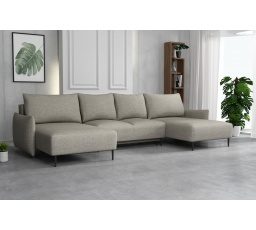 Sedacia súprava Santino U hnedosivá