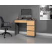 Písací stôl MILES P, Dub antracit/Dub artisan