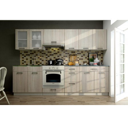 Kuchynská linka Moneta 260 dub sonoma/bolonia