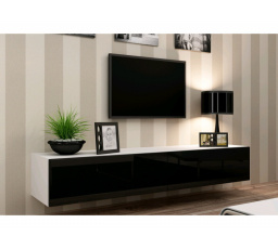 TV komoda VIGO 180 - bielo-čierna