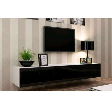 TV komoda VIGO 180 - bielo-čierna