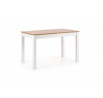 Jedálenský stôl KSAWERY, dub sonoma/biela