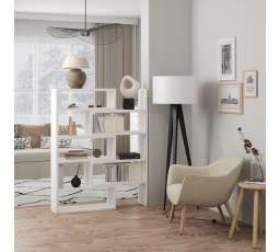 Regál KARDAL Biely+Biely