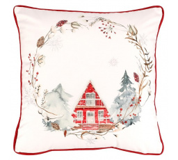 Polštář - vánoční motiv, sametový, 45 x 45 cm