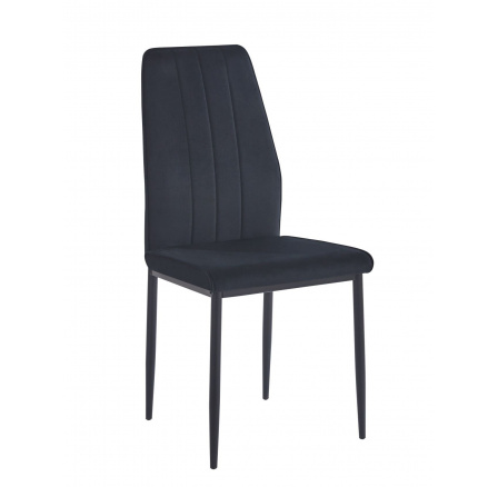 Stolička velvet čierna K12-FX Stolička velvet čierna K12-FX