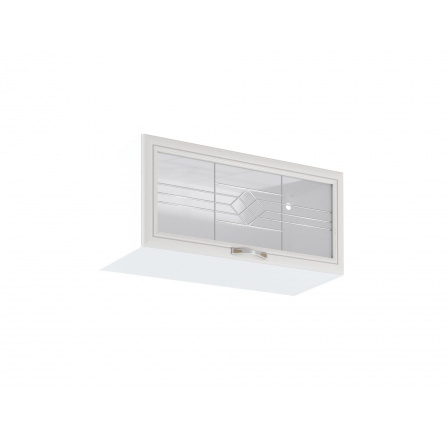 Kuchynská horná skrinka Sycylia G80KS, biela
