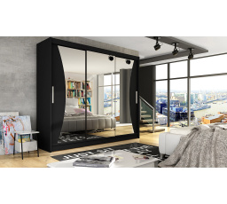 Šatní skriňa ASTANA IV, Čierna