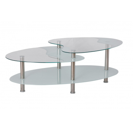 Konferenčný stolík BA-5-Oval biely Konferenčný stolík BA-5-Oval biely