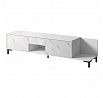 TV komoda MARMO 2D1S1K, biela / biely mramor