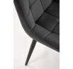Jedálenská stolička K580, Čierny Velvet/Čierna