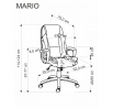 Kancelárske kreslo MARIO, čierne