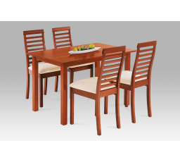 Jedálenský set AUT-4000 TR2 1+4, 120x75 cm, čerešňová farba