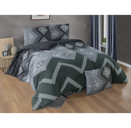 Poťah flanel Scandinavia green 40x40