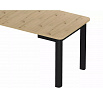 STÔL OSKAR DĽB ARTISAN / ČIERNY 80(200)x80