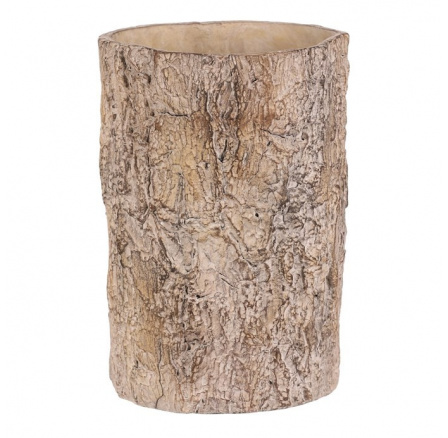 Obal betonový - imitace dřevěné kůry, vel. L, hnědý